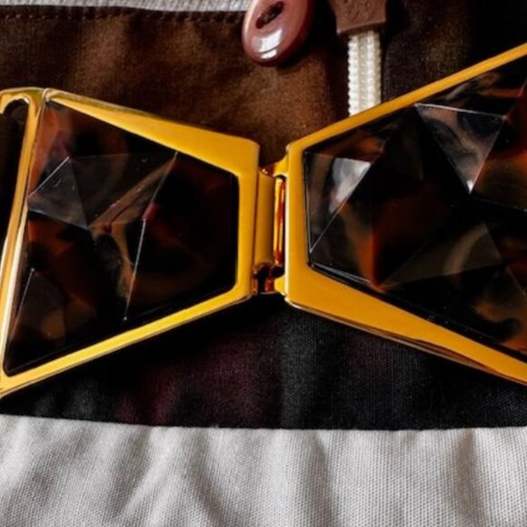 Silvia Tcherassi Damla Tuscan Sunset Degrade-Print Cotton Skirt Whimsical Artsy - Picture 10 of 16